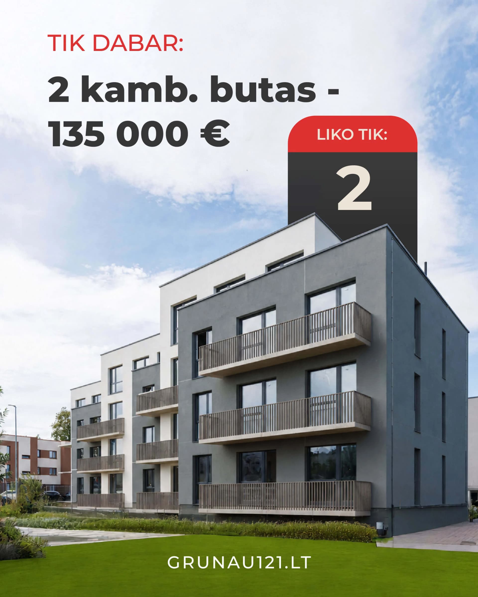 Specialus pasiūlymas: 44 kvadratinių metrų butas su pilna apdaila